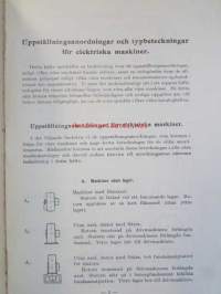 Uppställningsanordningar och Typbeteckningar för Elektriska maskiner - Sähkökoneiden tyyppimerkinnät, Luettelo I1 no 11