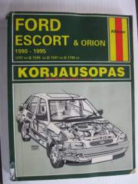 Ford Escort &amp; Orion 1990-1995 1297cc, 1596cc, 1597cc, 1796cc  Hoito, huolto, korjaus, rakenne, toiminta -Korjausopas