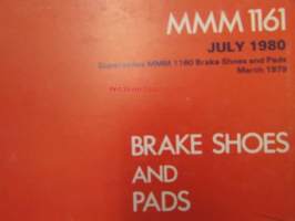 Unipart Parts and accessories Catalogue MMM 1100 vuosilta 1975-83 - Varaosa- ja tarvikeluettelo MMM 1100 19, Sisältää 19 eri luetteleoa  MMM 1112, MMM 1122, MMM