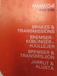Unipart Parts and Accessories Catalogue MMM 1540 vuosilta 1983-84 - Varaosa- ja tarvikeluettelo MMM 1540, Sisältää 7 eri luetteleoa  MMM 1541, MMM 1510, MMM