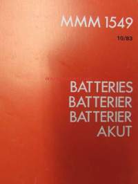 Unipart Parts and Accessories Catalogue MMM 1540 vuodelta 1981-84 - Varaosa- ja tarvikeluettelo MMM 1540, Sisältää 9 eri luetteleoa  MMM 1541, MMM 1510, MMM