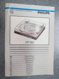 Philips FP 362 -levysoitin -käyttöohjekirja useilla kielillä