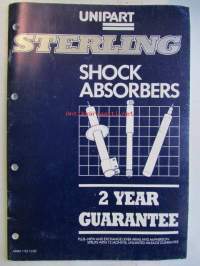 Unipart Sterling Shock Absorbers- Sterling iskunvaimentimet, katso kuvista tarkemmin muut tiedot ja sisällysluettelo