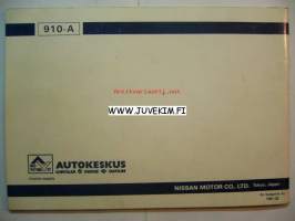 Datsun Mallisarja 910 -Käyttöohjekirja
