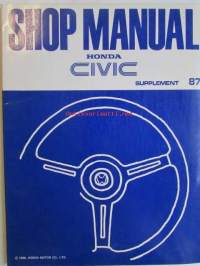 Honda Civic Shop Manual Construction and Function 1988, Civic Chassis Maintenance and Repair 1988, Electrical Wiring Diagram 1988, Civic Body Repair Manual 1988,