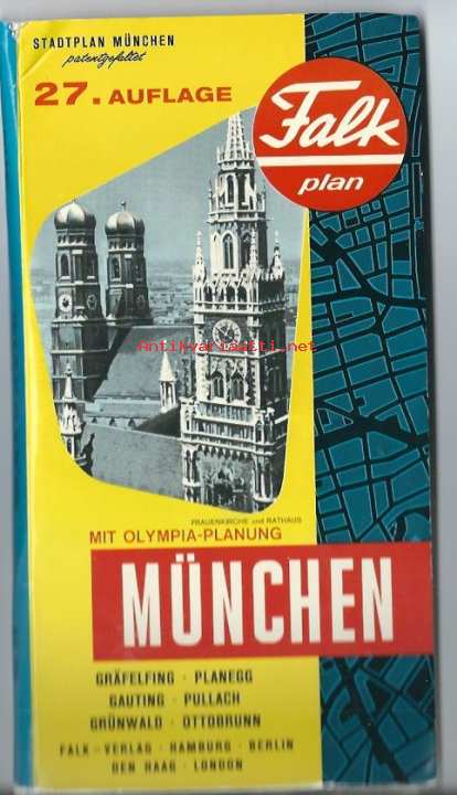 münchen kartta Munchen kartta, Falk mit Olympia Planung   Kunto: Hyvä   4.00  münchen kartta