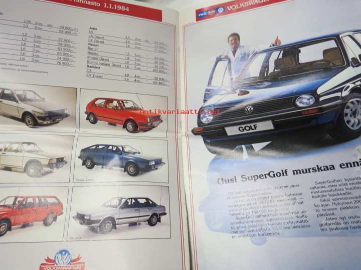 Volkswagen-Audi uutiset 1984 nr 1 -asiakaslehti / customer magazine -  Kunto: Hyvä 