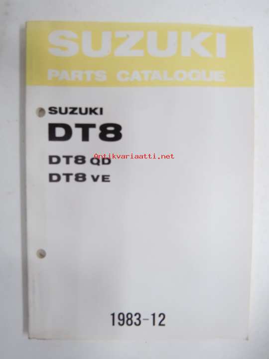 Suzuki DT8 Outboard Parts Catalogue 1983 12 Illustrations Suzuki DT8 Outboard Parts Catalogue 1983 12 Illustrations