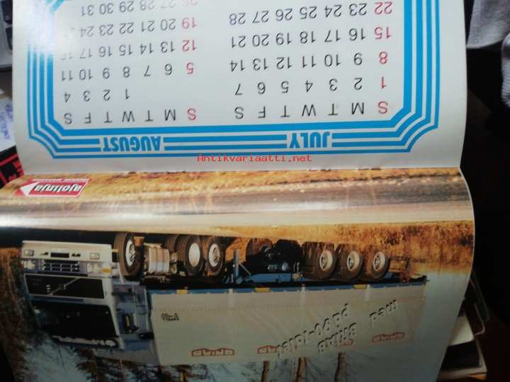 Moottoriviesti 12/1990. Extrana vuoden 1991, Trucker kalenteri, Mack eli  pitkään symboolina - Kunto: Tyydyttävä 