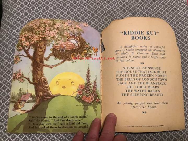 c1953 Nursery Nonsense Molly B Thomson Illustrated Rhymes Hey Diddle Diddle 