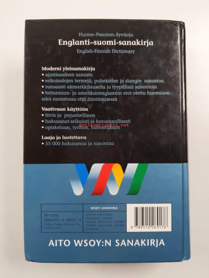 Englanti suomi sanakirja english finnish dictionary raija hurme