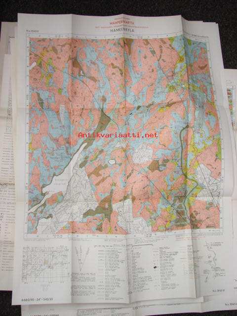 hämeenkylä kartta Hämeenkylä   Maataloudellinen maaperäkartta 1 : 20 000 1962  hämeenkylä kartta
