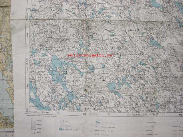 suomen kartta outokumpu Nurmes, Outokumpu, Suomen taloudellinen kartta 1940  kartta  suomen kartta outokumpu