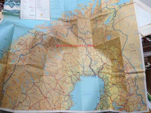 pohjoiskalotti kartta Pohjoiskalotti / Nordkalotten, Nord Skandinavien / Northern  pohjoiskalotti kartta