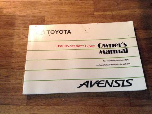 Toyota avensis manual