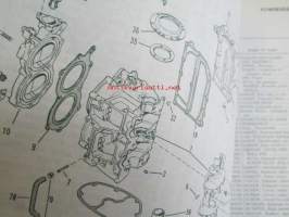 Evinrude 1970 Parts book 9 1/2 Horsepower Sportwin  (First in outboards), katso tarkemmat mallimerkinnät kuvista.