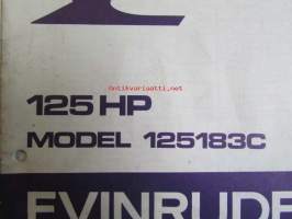 Evinrude 1971 Parts book 125 HP, katso tarkemmat mallimerkinnät kuvista.