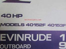 Evinrude 1971 Parts book 40 HP, katso tarkemmat mallimerkinnät kuvista.