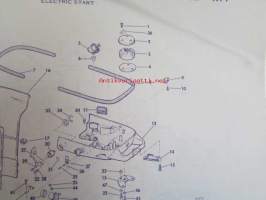 Evinrude 1971 Parts book 40 HP, katso tarkemmat mallimerkinnät kuvista.