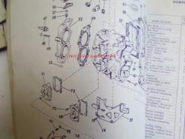 Evinrude 1971 Parts book 25 HP, katso tarkemmat mallimerkinnät kuvista.