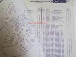 Evinrude 1971 Accessories Parts book, katso tarkemmat mallimerkinnät kuvista.