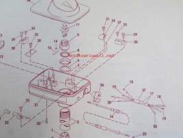 Evinrude 1974 Parts book Electric Scout model  (First in outboards), katso tarkemmat mallimerkinnät kuvista.