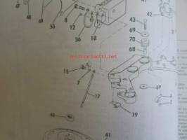 Evinrude Service 1976 Parts book 115 HP, katso tarkemmat mallimerkinnät kuvista.