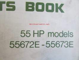 Evinrude Service 1976 Parts book 55 HP, katso tarkemmat mallimerkinnät kuvista.