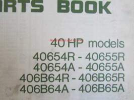 Evinrude Service 1976 Parts book 40 HP, katso tarkemmat mallimerkinnät kuvista.