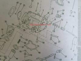 Evinrude Service 1976 Parts book 40 HP, katso tarkemmat mallimerkinnät kuvista.