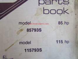 Evinrude Service 1977 Parts book 85 HP / 115 HP, katso tarkemmat mallimerkinnät kuvista.