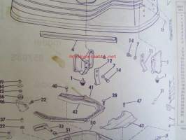 Evinrude Service 1977 Parts book 85 HP / 115 HP, katso tarkemmat mallimerkinnät kuvista.