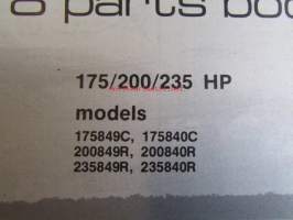 Evinrude Service 1978 Parts book 175/200/235 HP, katso tarkemmat mallimerkinnät kuvista.