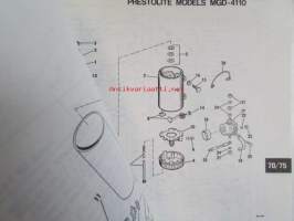 Evinrude Service 1978 Parts book 70/75 HP, katso tarkemmat mallimerkinnät kuvista.