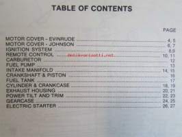 Evinrude-Johnson 1978 Parts Catalog V-6, katso tarkemmat mallimerkinnät kuvista.