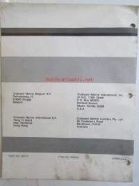 Evinrude-Johnson 1978 Parts Catalog V-4, katso tarkemmat mallimerkinnät kuvista.