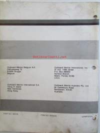Evinrude-Johnson 1978 Parts Catalog 70/75 HP, katso tarkemmat mallimerkinnät kuvista.