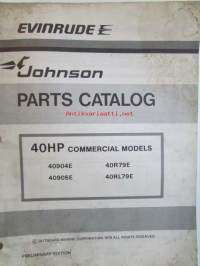 Evinrude-Johnson 1978 Parts Catalog 40 HP Commercial, katso tarkemmat mallimerkinnät kuvista.