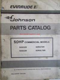Evinrude-Johnson 1978 Parts Catalog 50 HP Commercial, katso tarkemmat mallimerkinnät kuvista.