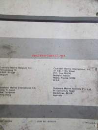 Evinrude-Johnson 1978 Parts Catalog 50 HP Commercial, katso tarkemmat mallimerkinnät kuvista.
