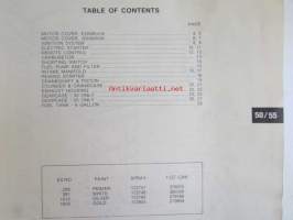 Evinrude-Johnson 1978 Parts Catalog 50/55 HP, katso tarkemmat mallimerkinnät kuvista.