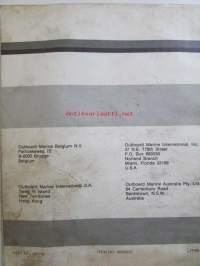 Evinrude-Johnson 1978 Parts Catalog 50/55 HP, katso tarkemmat mallimerkinnät kuvista.