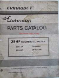 Evinrude-Johnson 1978 Parts Catalog 25 HP Commercial, katso tarkemmat mallimerkinnät kuvista.