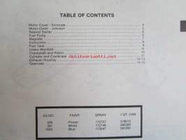 Evinrude-Johnson 1978 Parts Catalog E-6 HP, katso tarkemmat mallimerkinnät kuvista.