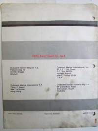 Evinrude-Johnson 1978 Parts Catalog 6 HP Commercial, katso tarkemmat mallimerkinnät kuvista.