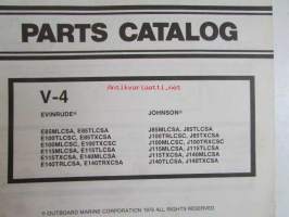 Evinrude-Johnson 1979 Parts Catalog V-4, katso tarkemmat mallimerkinnät kuvista.