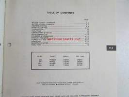 Evinrude-Johnson 1979 Parts Catalog V-4, katso tarkemmat mallimerkinnät kuvista.
