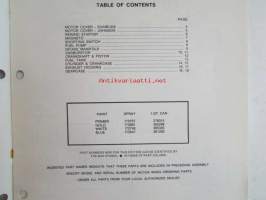 Evinrude-Johnson 1979 Parts Catalog 25 HP, katso tarkemmat mallimerkinnät kuvista.