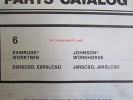 Evinrude-Johnson 1979 Parts Catalog 6 HP, katso tarkemmat mallimerkinnät kuvista.