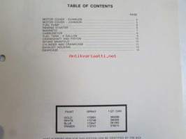Evinrude-Johnson 1979 Parts Catalog 6 HP, katso tarkemmat mallimerkinnät kuvista.